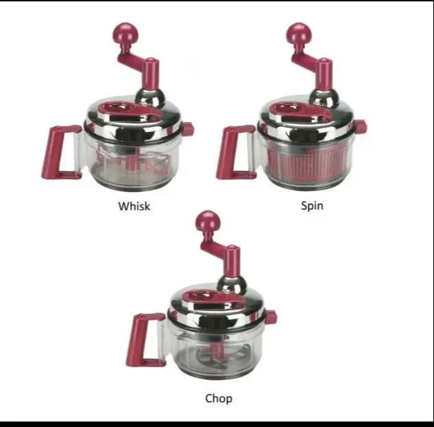 Manual Food Processor, Mixer Blender, Rotary Vegetable Chopper